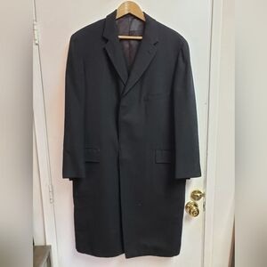 Beautiful vintage men's wool dress coat - see measurements as there are no tags